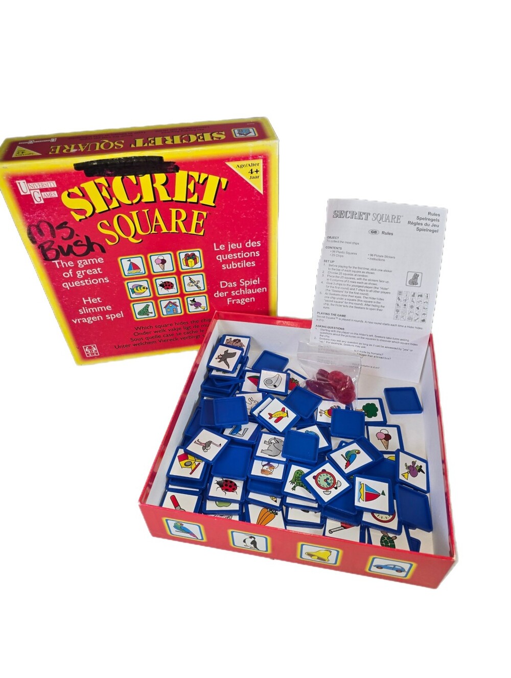 University Games Secret Square The Game Of Great Questions Game Complete